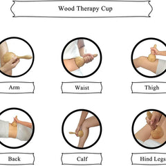 7pcs Wooden Body Massage Tools for Lymphatic Drainage & Shaping