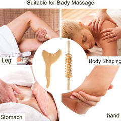 3pcs Wood Therapy Massage Tools for Lymphatic Drainage