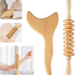 3pcs Wood Therapy Massage Tools for Lymphatic Drainage