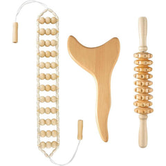 3pcs Wood Therapy Massage Tools for Lymphatic Drainage