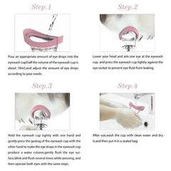 Eye Wash Cup Silicone Air Pressure Eye Cleaning