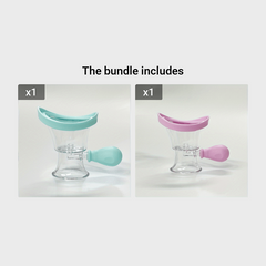 Portable Eye Washer Cup Manual Air Pressure Silicon Cleaning Tool