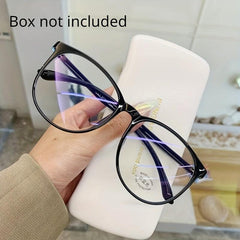 Transparent Computer Glasses Anti Light Round Eyewear Blocking Glasses
