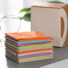 5 Pack Soft Chamois Cleaning Cloths for Glasses Phones