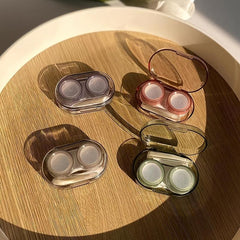 Lens Box Portable Transparent Lens Care Box