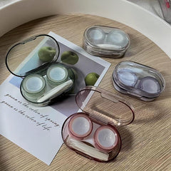 Lens Box Portable Transparent Lens Care Box