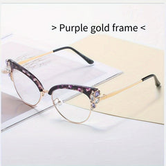 Anti Light Funky Cat Eye Glasses for Dance Party