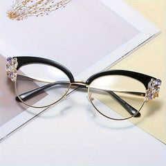 Anti Light Funky Cat Eye Glasses for Dance Party