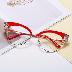 Anti Light Funky Cat Eye Glasses for Dance Party