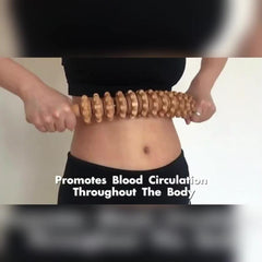 Wooden Trigger Point Massager Stick Roller for Whole Body Massage