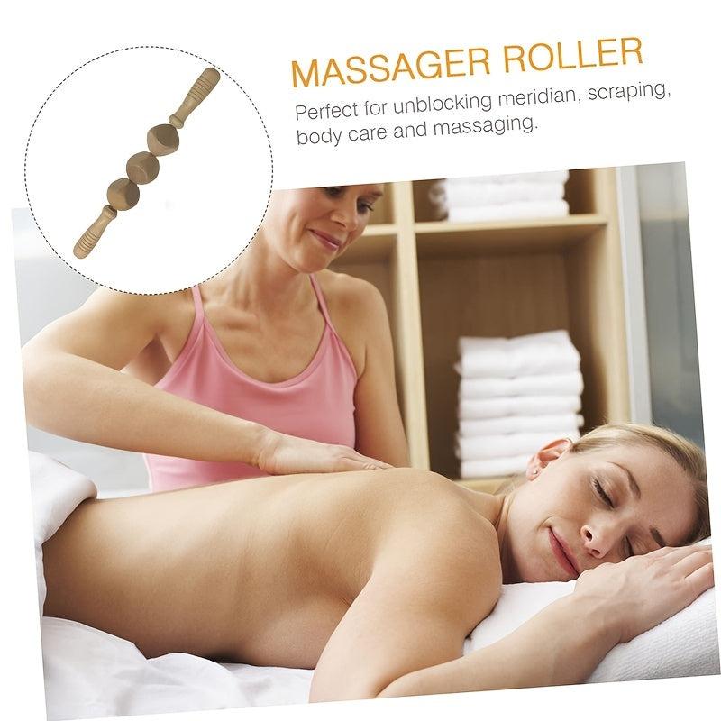 Wooden Trigger Point Massager Stick Roller for Whole Body Massage