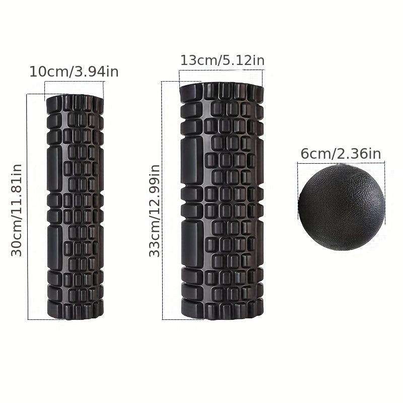 3pcs Set Foam Roller Massage Ball Muscle Relaxation Fitness Yoga