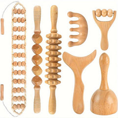 Wooden Massage Tools Set for Full Body Muscle Massage