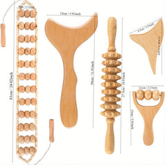 Wooden Massage Tools Set for Full Body Muscle Massage