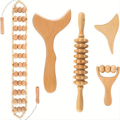 Wooden Massage Tools Set for Full Body Muscle Massage
