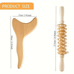 3pcs Wooden Massage Tools for Full Body Shaping Massage