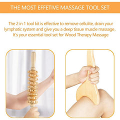 3pcs Wooden Massage Tools for Full Body Shaping Massage