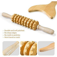 3pcs Wooden Massage Tools for Full Body Shaping Massage