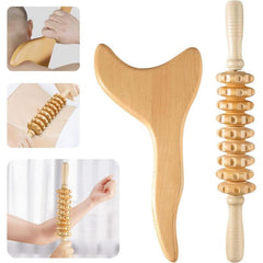 3pcs Wooden Massage Tools for Full Body Shaping Massage