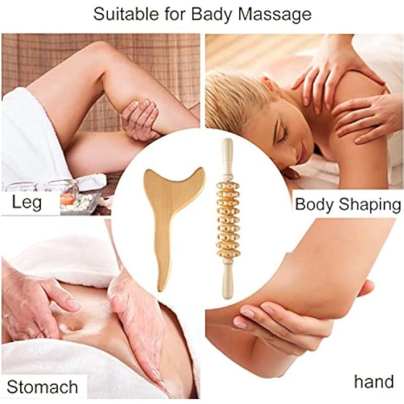 3pcs Wooden Massage Tools for Full Body Shaping Massage