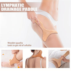 Wood Massager Straight Nine Wheels For Muscle Relaxation