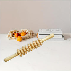 Wood Massager Straight Nine Wheels For Muscle Relaxation