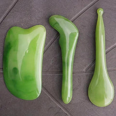 3pcs Natural Resin Guasha Board Gouache Scraper for Acupressure SPA Massage