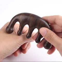 Sandalwood Massage Comb Acupoint Massager for Muscle Massage