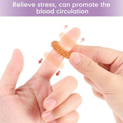 Finger Acupressure Rings - Stress Reducer Massager Fidget Ring