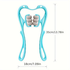 2pcs Manual Cervical Massager Roller Clamp Neck Massage Full Body Muscle Massage