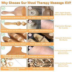 Wooden Massage Tools For Full Body Massage Body Shaping Body Contouring