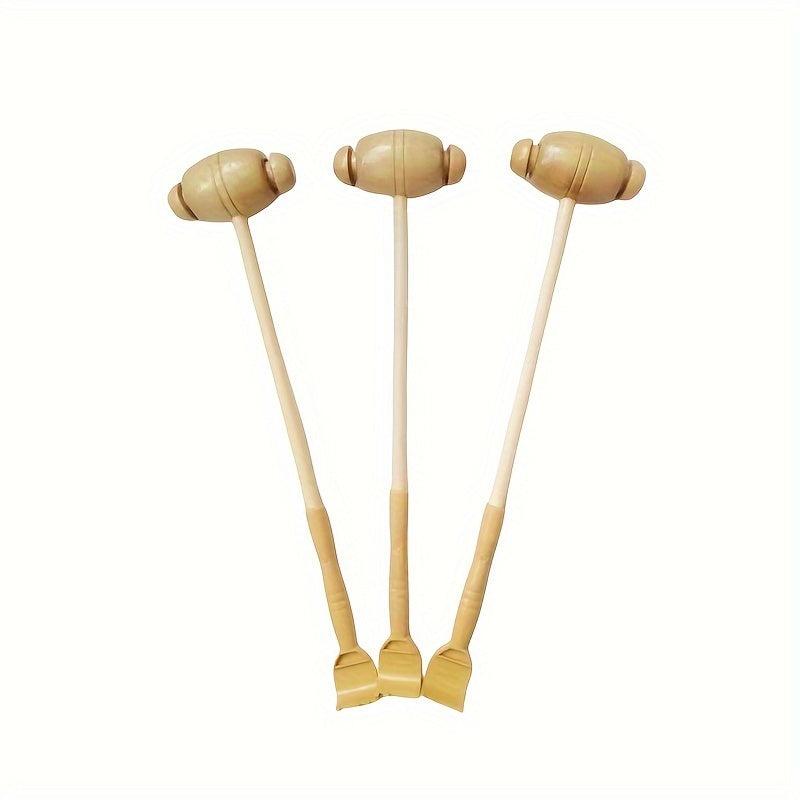 Wooden Body Massager Handheld Hammer for Self Massage