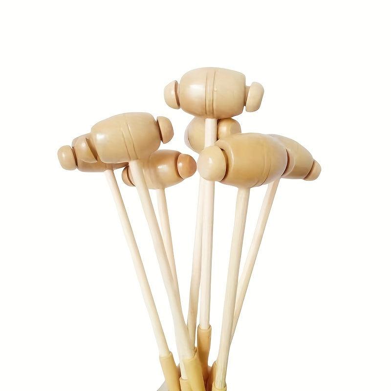 Wooden Body Massager Handheld Hammer for Self Massage