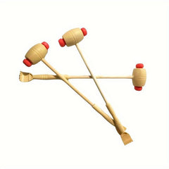 Wooden Body Massager Handheld Hammer for Self Massage