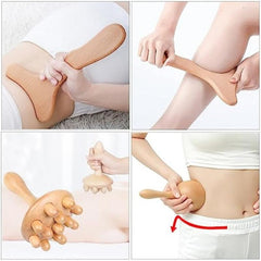 5pcs Wooden Massage Tools For Full Body Massage Body Shaping Tool