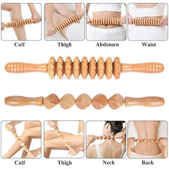 5pcs Wooden Massage Tools For Full Body Massage Body Shaping Tool