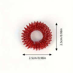 1pc Mini Decompression Finger Massage Ring - Random Set