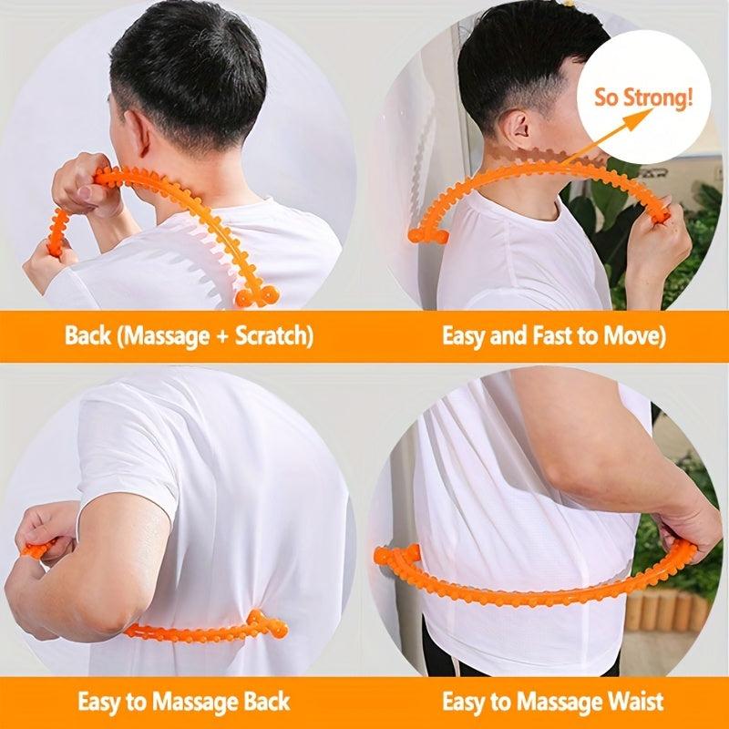 Manual Circle Neck & Back Massager ABS Handheld Muscle Self Massage