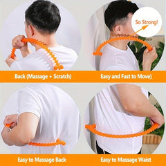 Manual Circle Neck & Back Massager ABS Handheld Muscle Self Massage