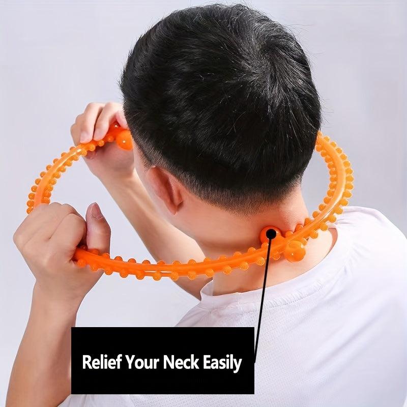 Manual Circle Neck & Back Massager ABS Handheld Muscle Self Massage