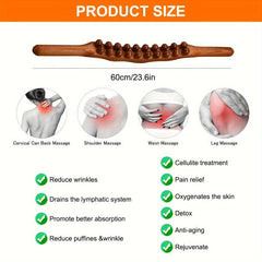 Wooden Scraping Stick 20 Massage Points Massage Roller Smoother