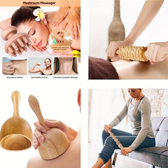 4pcs Wooden Therapy Massage Tools for Deep Muscle Tissue Massage
