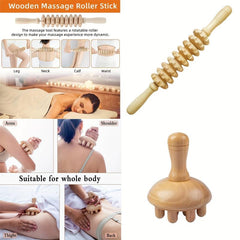 Manual Wood Therapy Massage Tool for Body Shaping Lymphatic Drainage