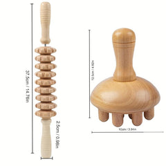 Manual Wood Therapy Massage Tool for Body Shaping Lymphatic Drainage