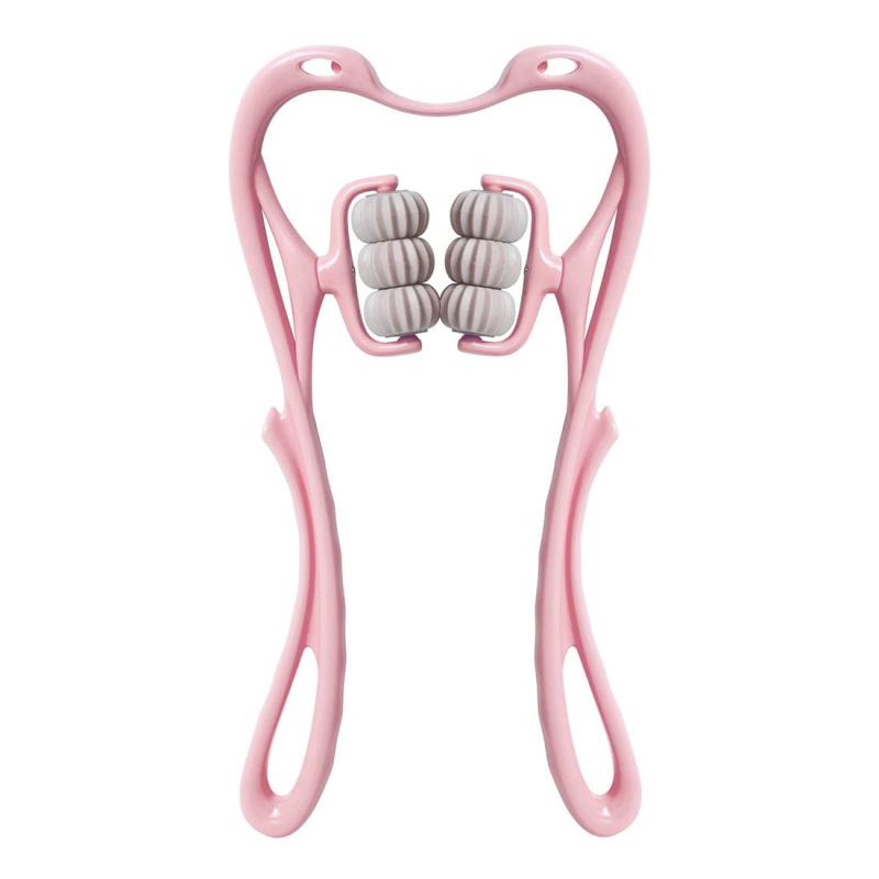 Handheld Neck Massager Roller for Pain Relief - 6 Balls Trigger Point Massager