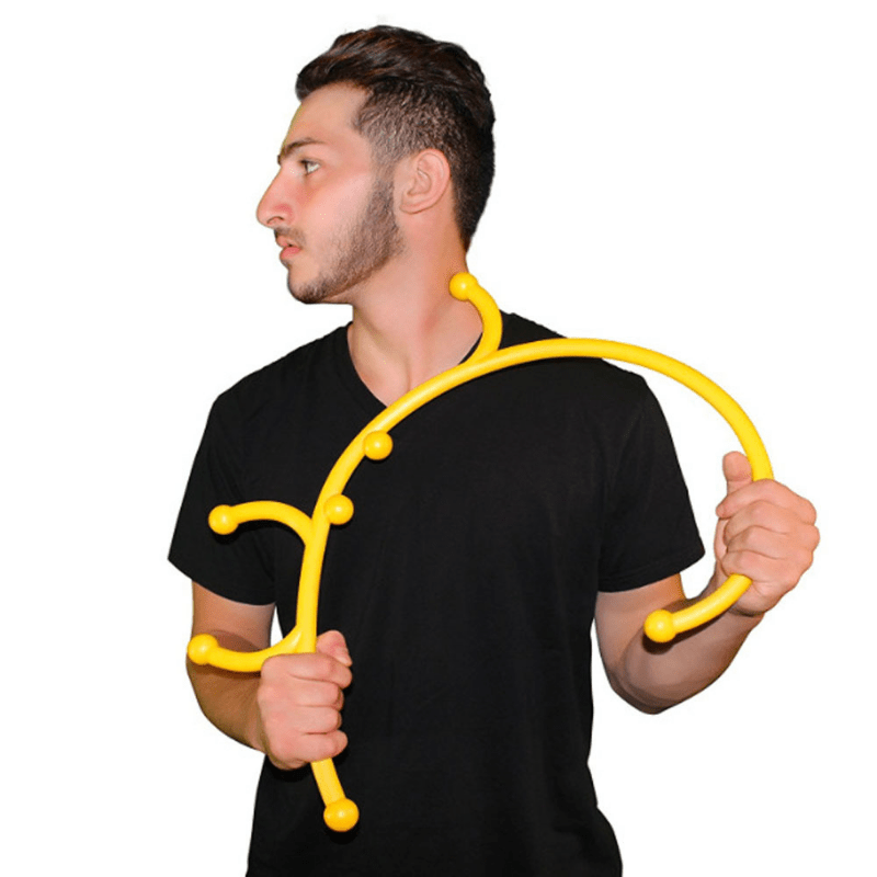Anti-fatigue Self-pressure Stick Trigger Point Massage Stick Back Hook Massager