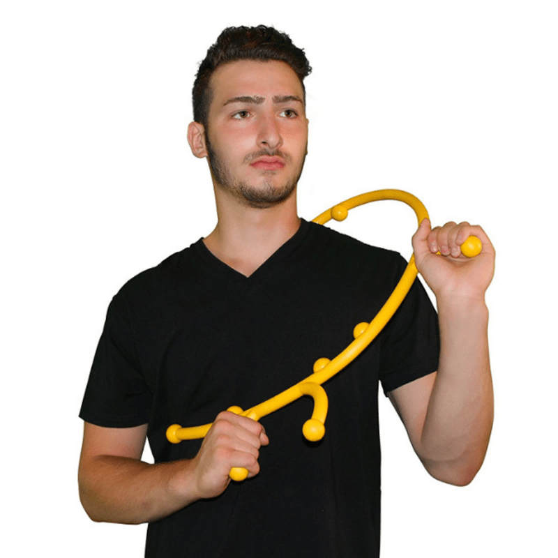Anti-fatigue Self-pressure Stick Trigger Point Massage Stick Back Hook Massager