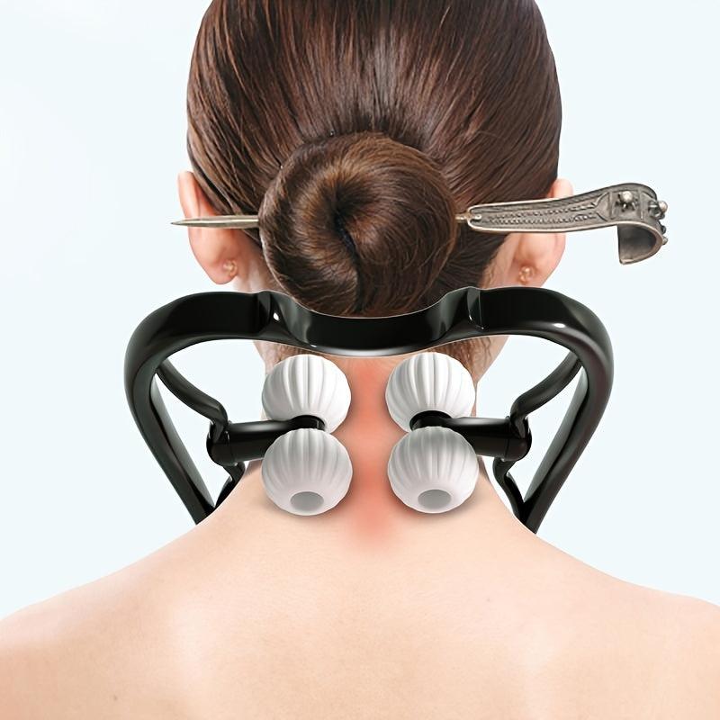 Manual Neck Massager Roller Self Muscle Massage Tool