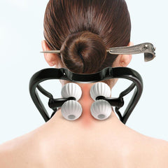 Manual Neck Massager Roller Self Muscle Massage Tool