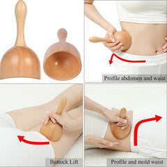 3pcs Wood Therapy Massage Tools 3 in 1 Lymphatic Drainage Massager